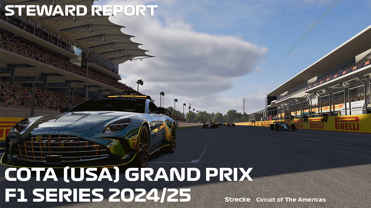 STEWARD REPORT: COTA Grand Prix der Distraction League