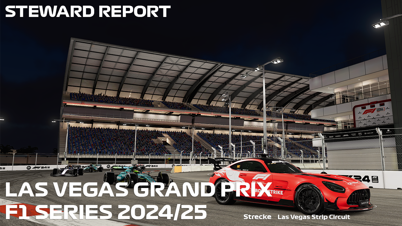 F1 Series 2024/25 Steward Bericht zum Las Vegas Grand Prix