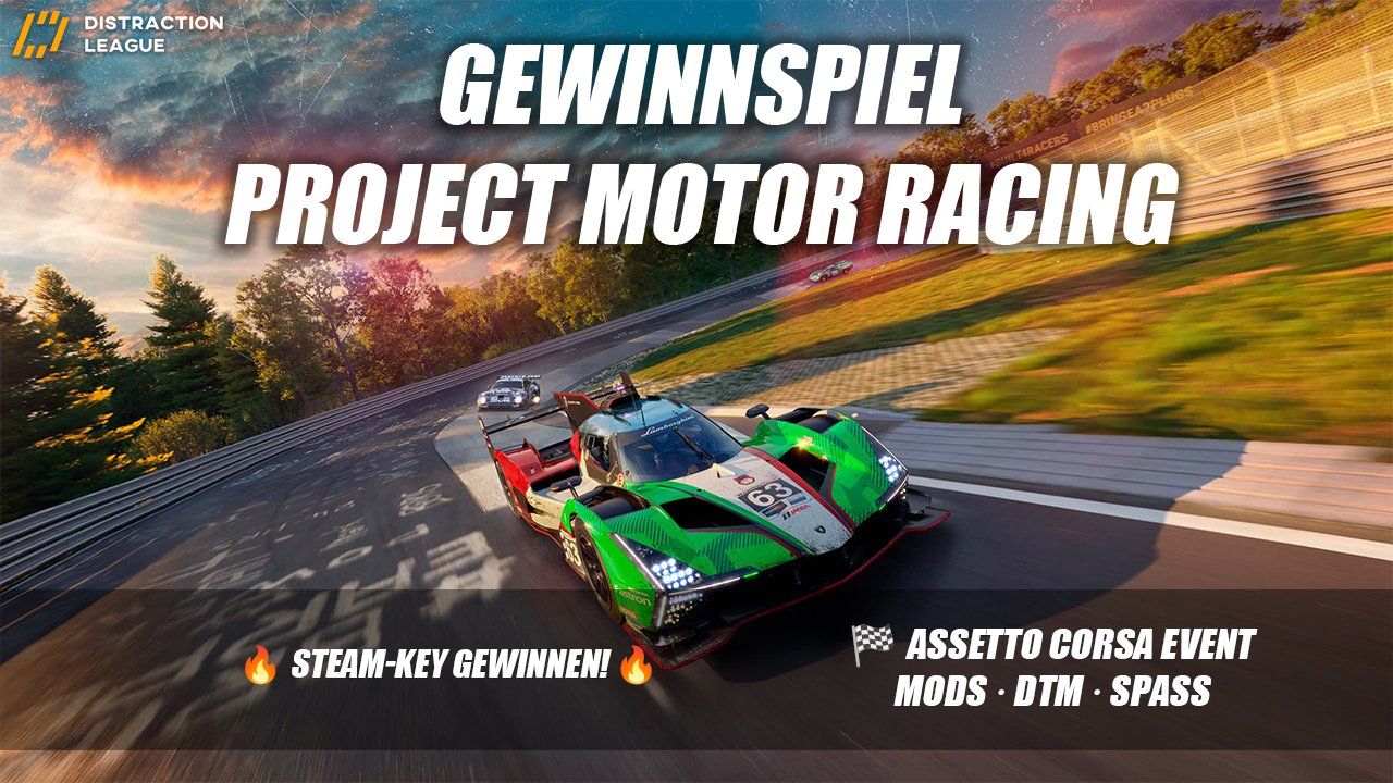 Gewinnspiel: Distraction League verlost Project Motor Racing