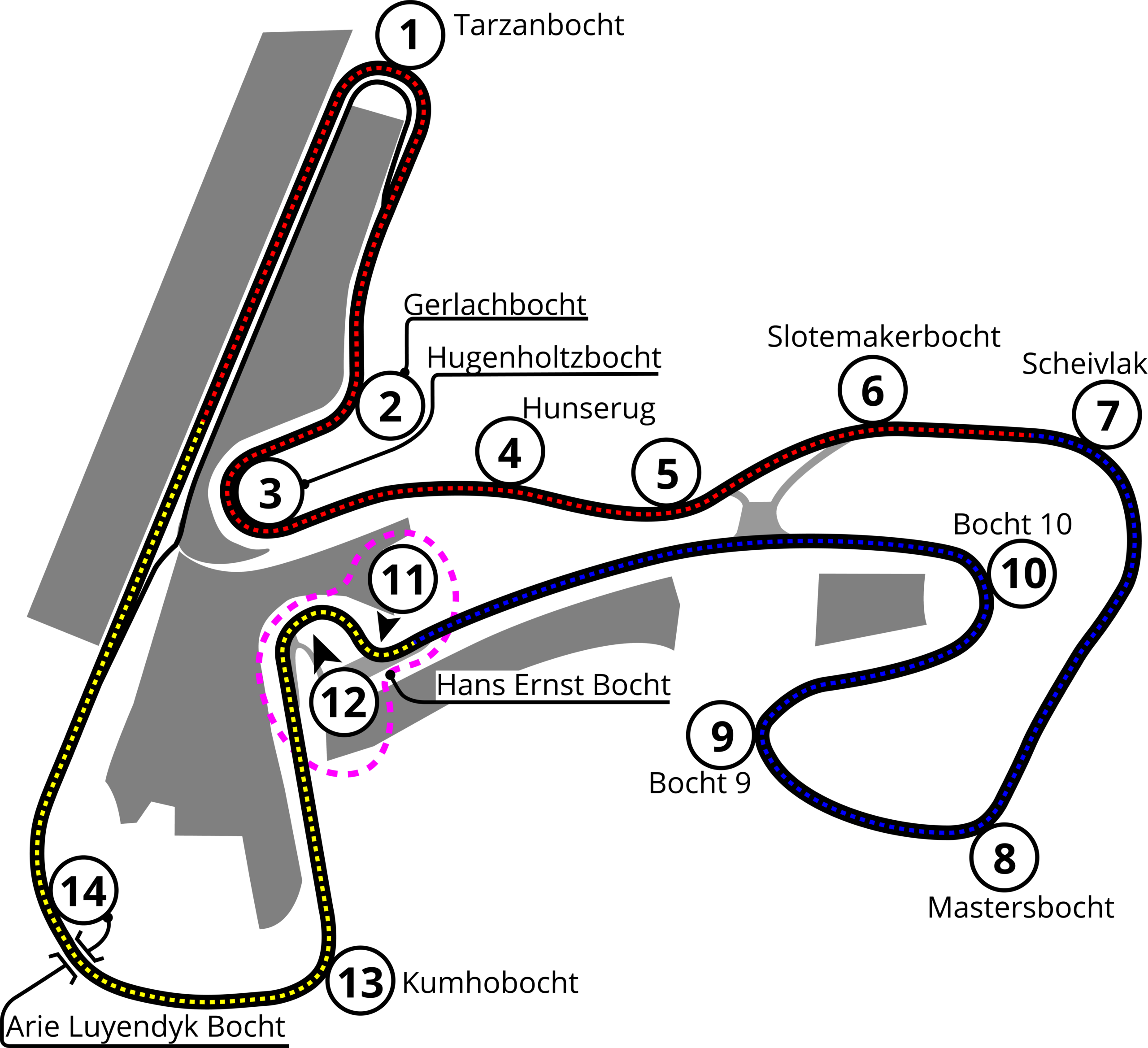 F1 Niederlande Strecke - Zandvoort 2025