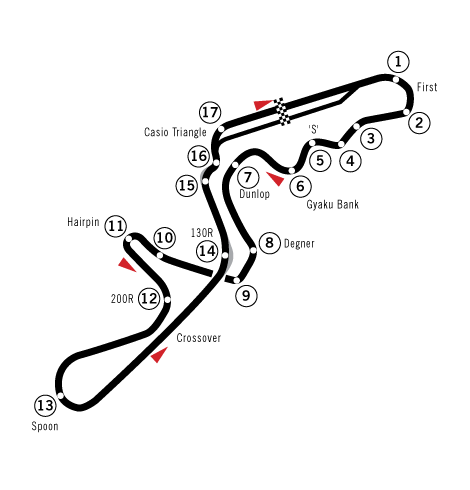F1 Japan Strecke - Suzuka International Racing Course 2025