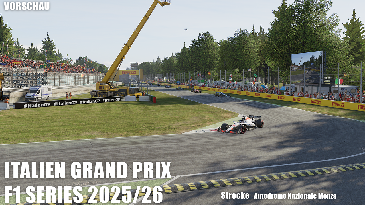 Monza bzw. Italien Grand Prix der Distraction League - F1 25 Ligarennen