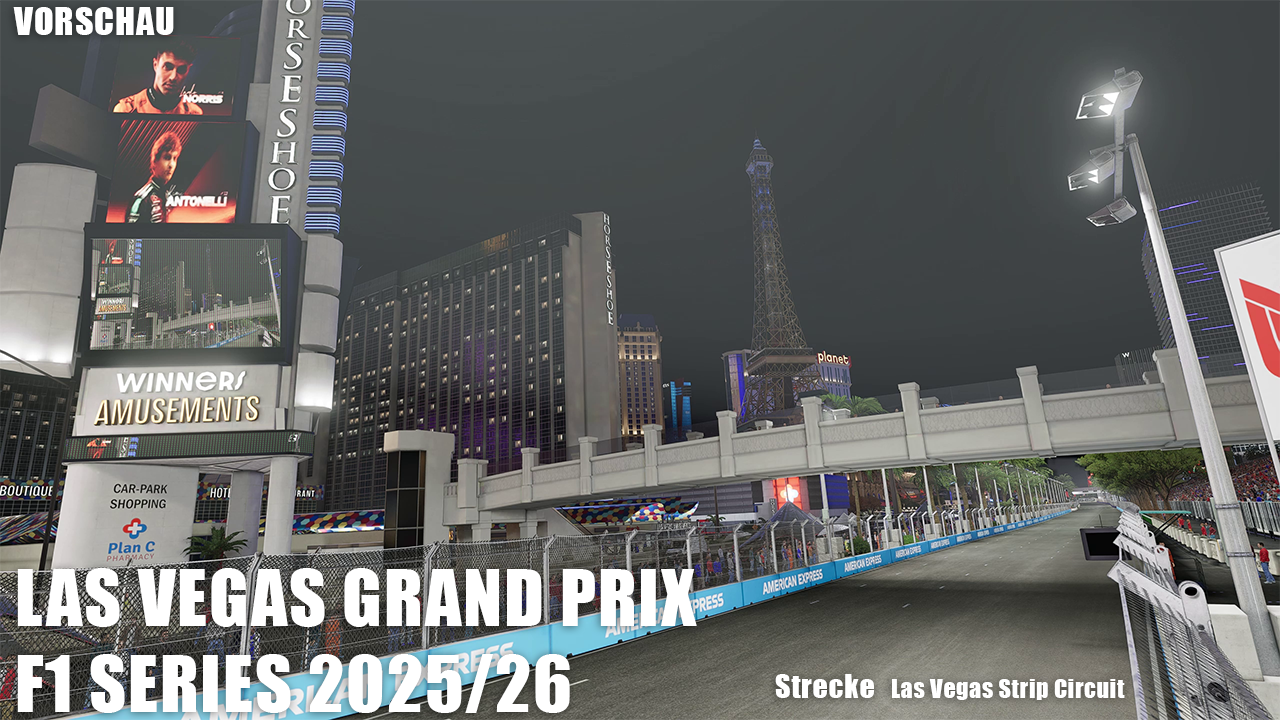 Las Vegas Grand Prix der Distraction League - F1 25 Ligarennen