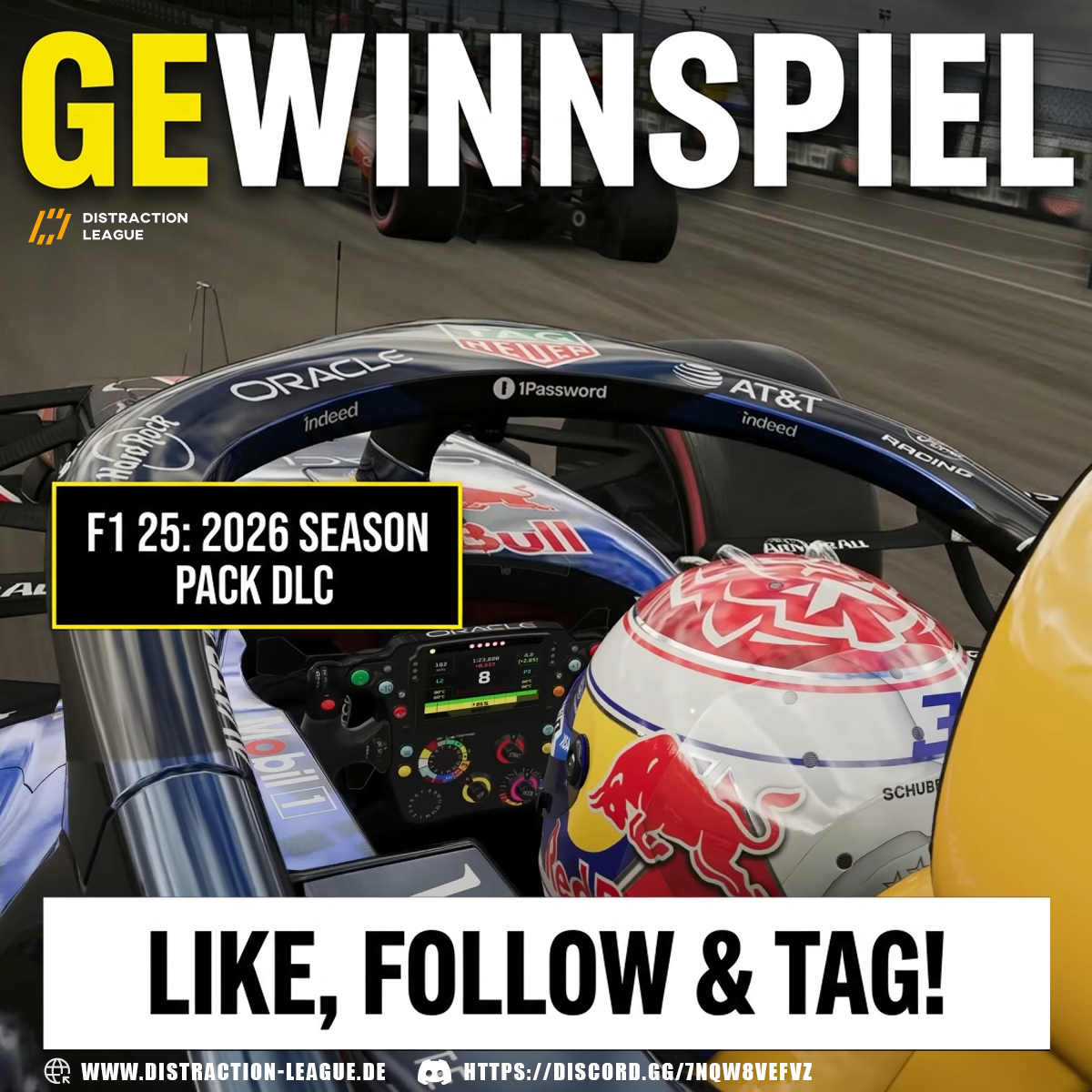 F1 25: 2026 Season Pack Gewinnspiel der Distraction League