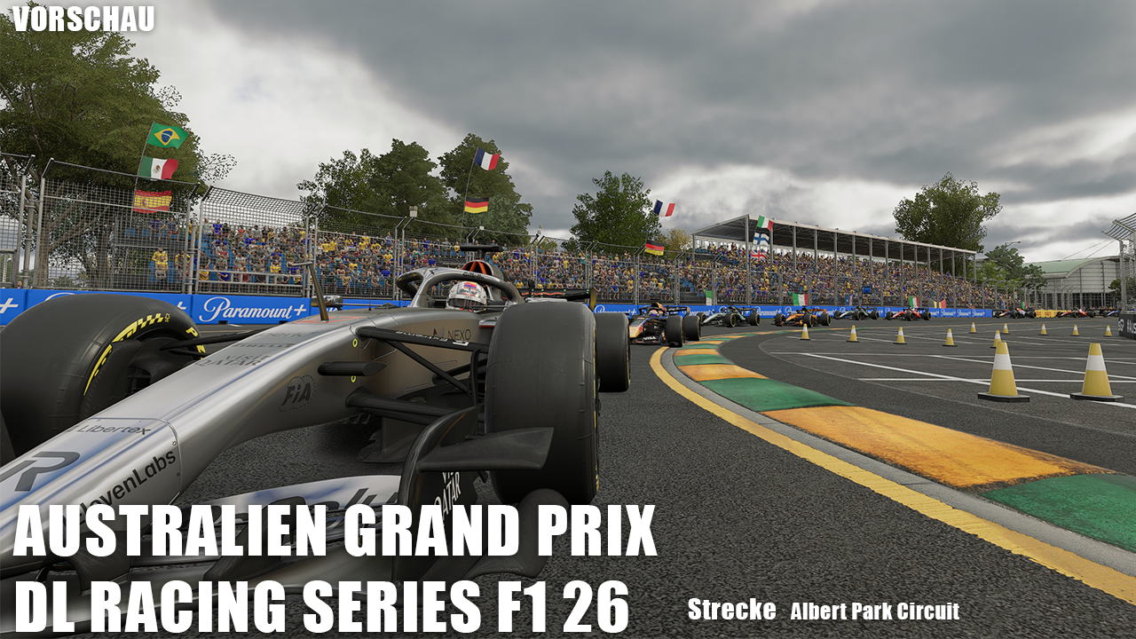 Australien Grand Prix der Distraction League Racing Series F1 26 Ligarennen